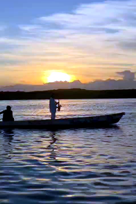 Pôr do sol no Jacaré